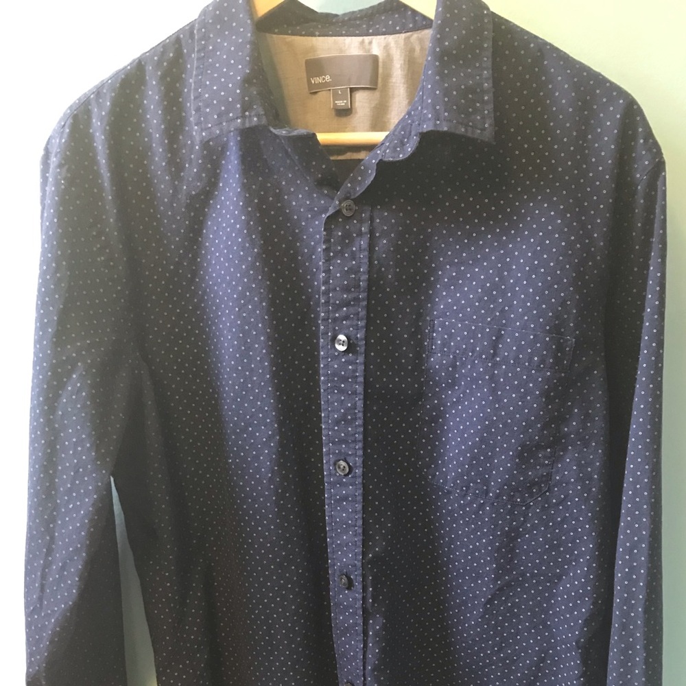 Vince - Navy Blue w/ Dots